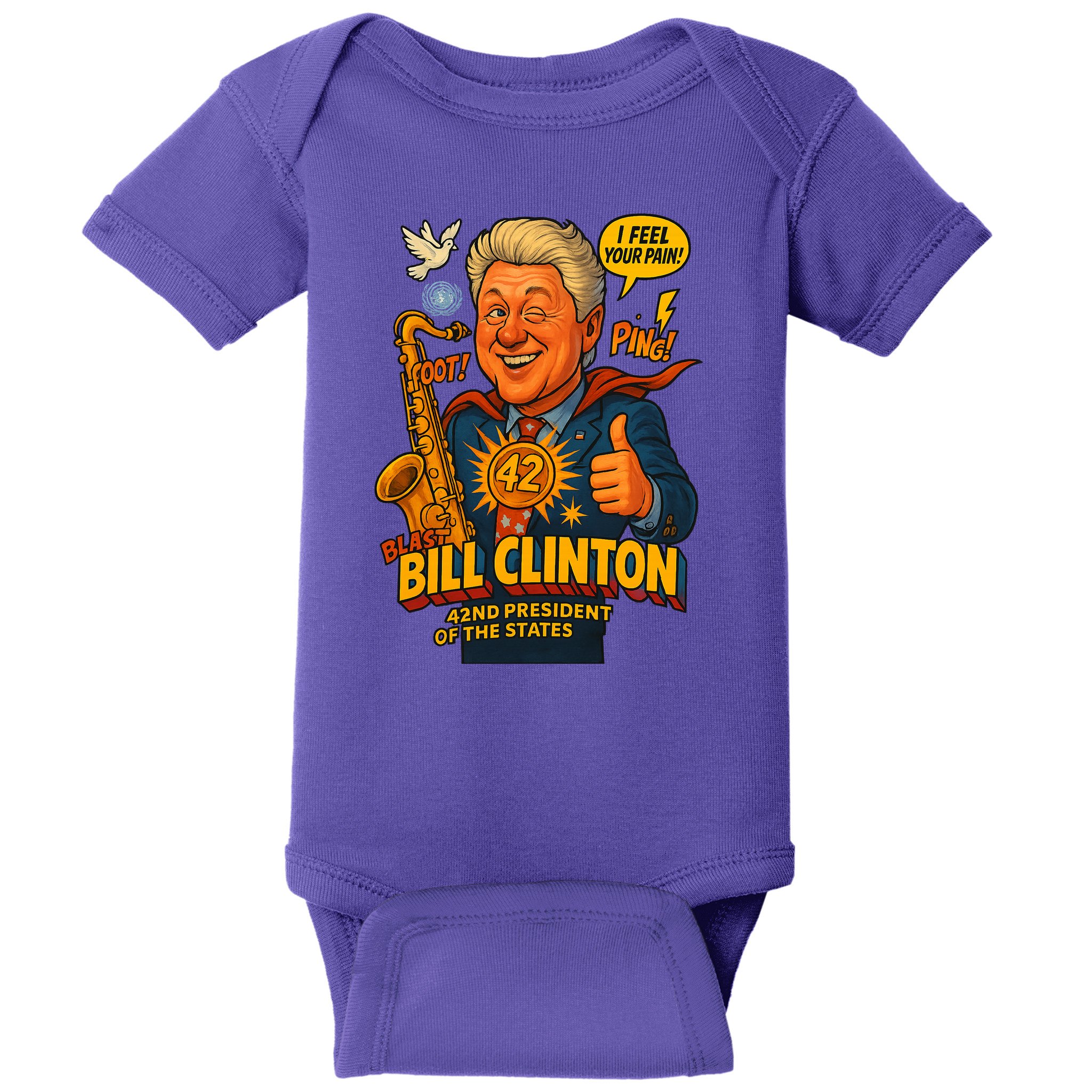 Bill Clinton The Presidential Chronicles Baby Bodysuit