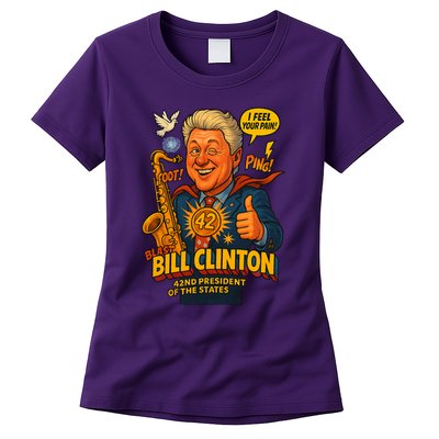 Bill Clinton The Presidential Chronicles Womens T-Shirt
