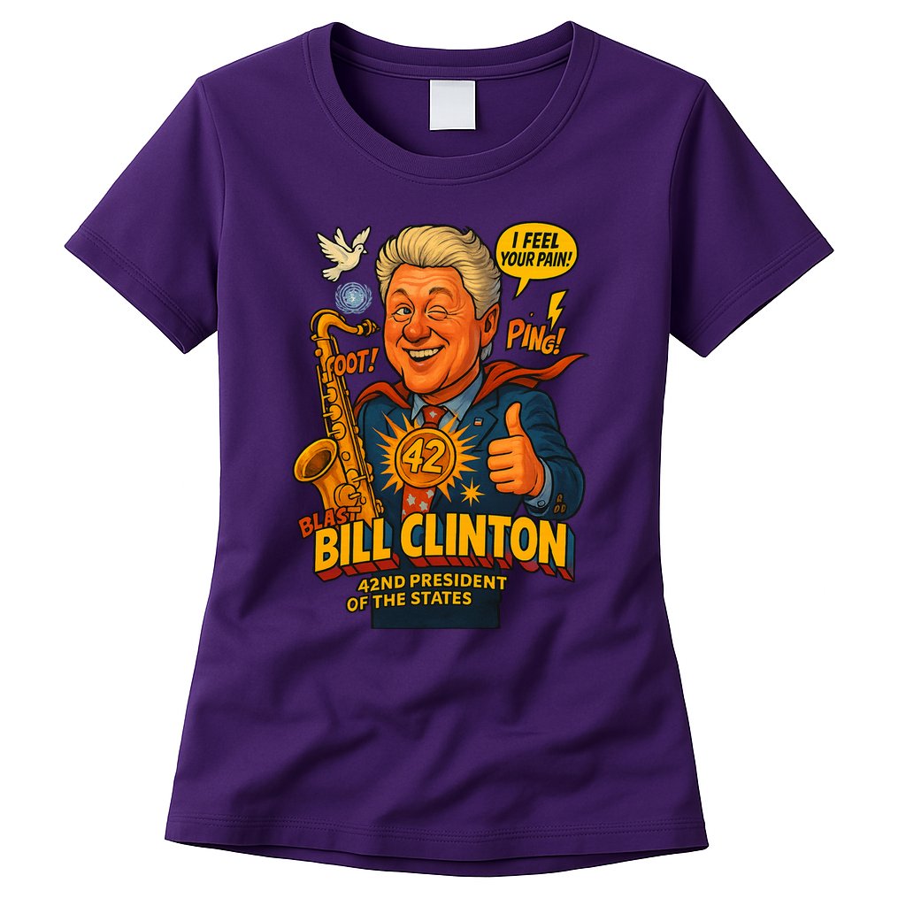 Bill Clinton The Presidential Chronicles Womens T-Shirt