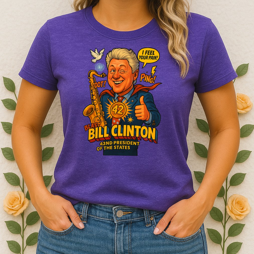 Bill Clinton The Presidential Chronicles Womens T-Shirt