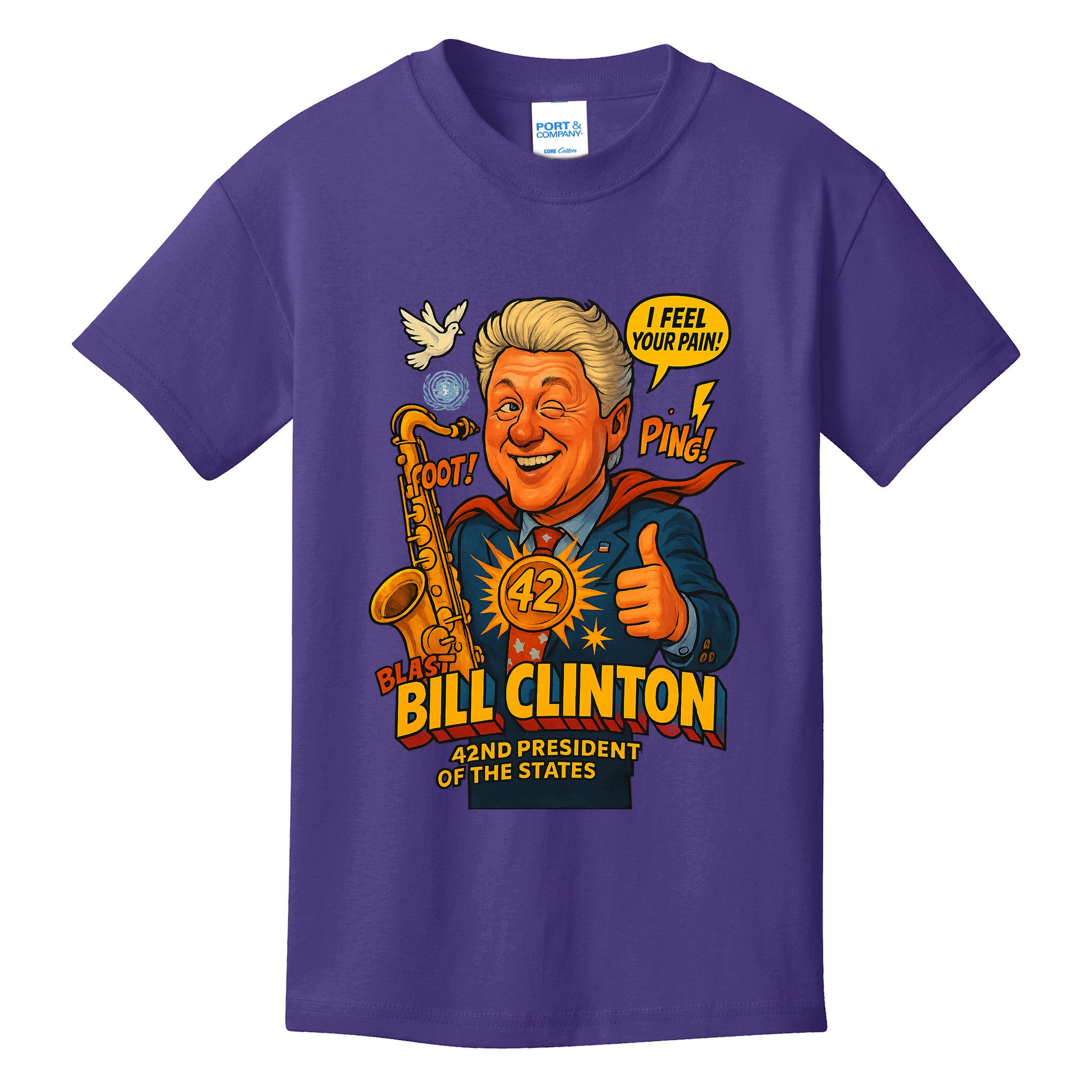Bill Clinton The Presidential Chronicles Kids T-Shirt