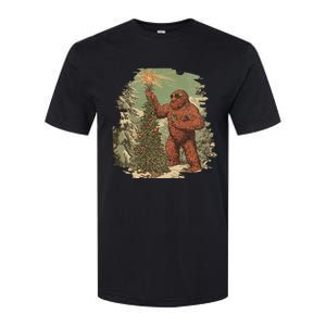 Bigfoot Christmas Tree Lights Tarot Xmas Sasquatch Softstyle CVC T-Shirt