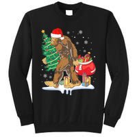 Bigfoot Christmas Tree Lights Xmas Sasquatch Lovers Sweatshirt