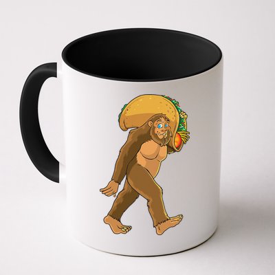 Bigfoot Carrying Taco Funny Cinco De Mayo Sasquatch Love Mug
