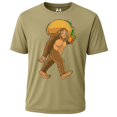 Bigfoot Carrying Taco Funny Cinco De Mayo Sasquatch Love Performance Shirt