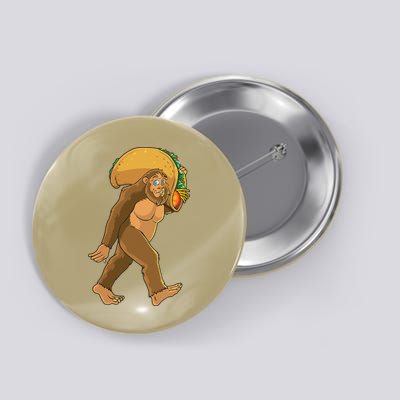 Bigfoot Carrying Taco Funny Cinco De Mayo Sasquatch Love Button