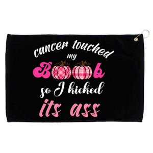 Breast Cancer Touched My Boob So I Kicked Its Ass Survivor Grommeted Golf Towel