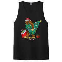 Bigfoot Christmas Tree Lights Xmas Sasquatch Lovers PosiCharge Competitor Tank