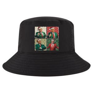 Boho Christmas Trump Happy Holidays Merry Vibes Cool Comfort Performance Bucket Hat