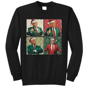 Boho Christmas Trump Happy Holidays Merry Vibes Sweatshirt