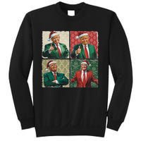 Boho Christmas Trump Happy Holidays Merry Vibes Sweatshirt