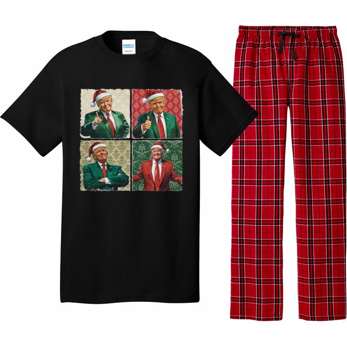 Boho Christmas Trump Happy Holidays Merry Vibes Pajama Set