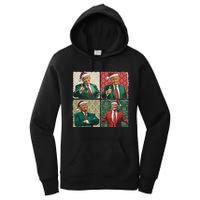 Boho Christmas Trump Happy Holidays Merry Vibes Women's Pullover Hoodie