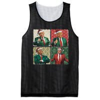 Boho Christmas Trump Happy Holidays Merry Vibes Mesh Reversible Basketball Jersey Tank