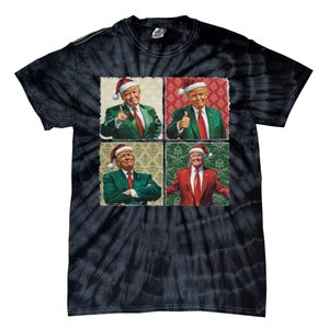 Boho Christmas Trump Happy Holidays Merry Vibes Tie-Dye T-Shirt