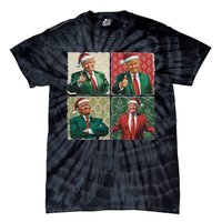 Boho Christmas Trump Happy Holidays Merry Vibes Tie-Dye T-Shirt