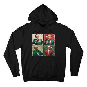 Boho Christmas Trump Happy Holidays Merry Vibes Tall Hoodie