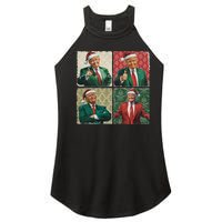 Boho Christmas Trump Happy Holidays Merry Vibes Women's Perfect Tri Rocker Tank