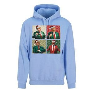 Boho Christmas Trump Happy Holidays Merry Vibes Unisex Surf Hoodie