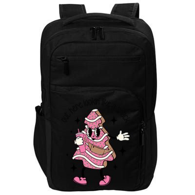 Boojee Christmas Tree Cake Out Here Lookin Like A Snack Pink Cute Gift Impact Tech Backpack