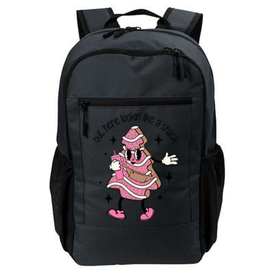 Boojee Christmas Tree Cake Out Here Lookin Like A Snack Pink Cute Gift Daily Commute Backpack