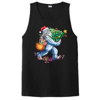 Bigfoot Christmas Tree Lights Xmas Sasquatch Lovers PosiCharge Competitor Tank