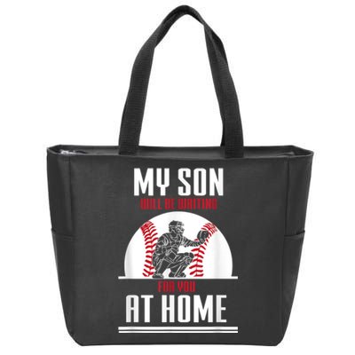 Baseball Catcher Tee Sport Team Coach Gift Zip Tote Bag