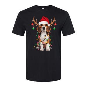 Beagle Christmas Tree Beagle Santa Hat Lover Gifts Softstyle CVC T-Shirt