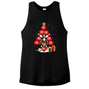 Bowling Christmas Tree Lights Gift Bowling Decorations Xmas Meaningful Gift Ladies PosiCharge Tri-Blend Wicking Tank