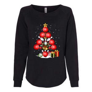 Bowling Christmas Tree Lights Gift Bowling Decorations Xmas Meaningful Gift Womens California Wash Sweatshirt