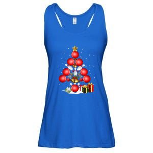 Bowling Christmas Tree Lights Gift Bowling Decorations Xmas Meaningful Gift Ladies Essential Flowy Tank