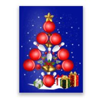 Bowling Christmas Tree Lights Gift Bowling Decorations Xmas Meaningful Gift Poster