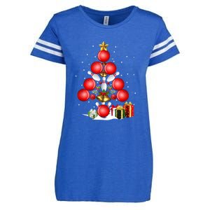 Bowling Christmas Tree Lights Gift Bowling Decorations Xmas Meaningful Gift Enza Ladies Jersey Football T-Shirt