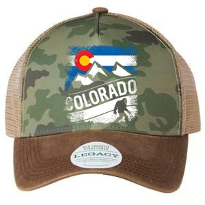 Bigfoot Colorado Trail Mountains Gift Legacy Tie Dye Trucker Hat