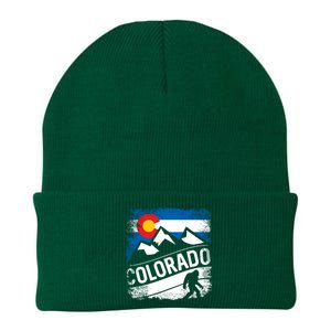 Bigfoot Colorado Trail Mountains Gift Knit Cap Winter Beanie