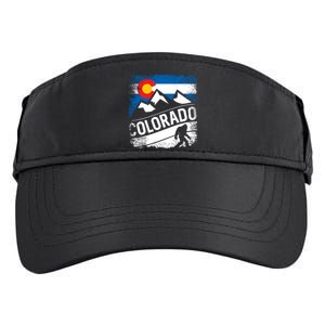 Bigfoot Colorado Trail Mountains Gift Adult Drive Performance Visor