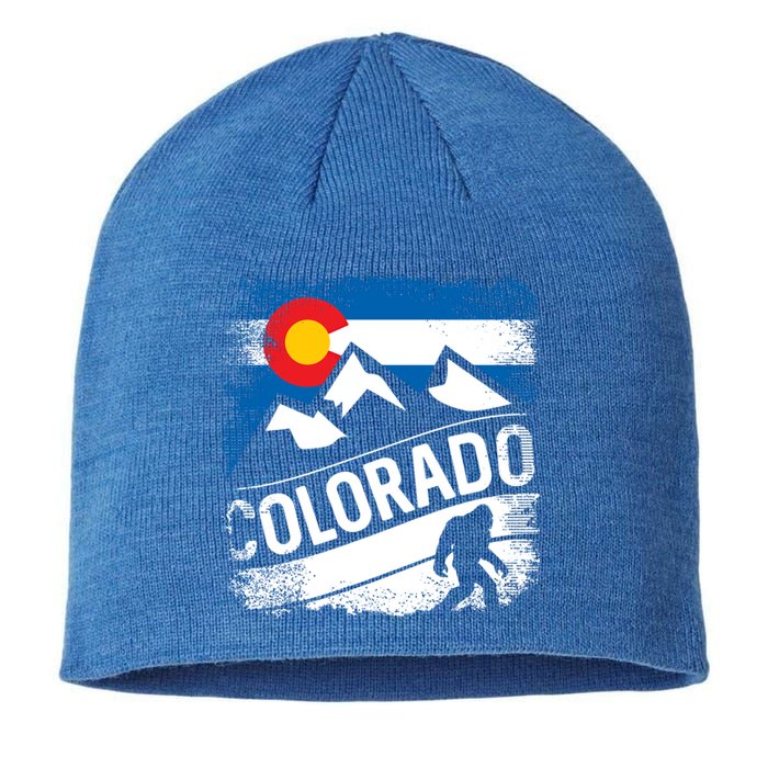 Bigfoot Colorado Trail Mountains Gift Sustainable Beanie