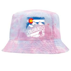 Bigfoot Colorado Trail Mountains Gift Tie-Dyed Bucket Hat