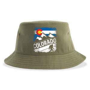 Bigfoot Colorado Trail Mountains Gift Sustainable Bucket Hat