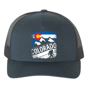 Bigfoot Colorado Trail Mountains Gift Yupoong Adult 5-Panel Trucker Hat