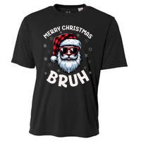 Bruh Christmas Teens Xmas Merry Christmas Santa Cooling Performance Crew T-Shirt