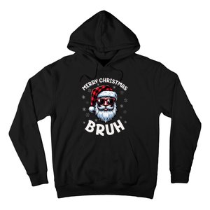 Bruh Christmas Teens Xmas Merry Christmas Santa Hoodie