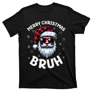 Bruh Christmas Teens Xmas Merry Christmas Santa T-Shirt