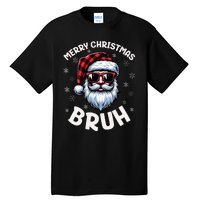 Bruh Christmas Teens Xmas Merry Christmas Santa Tall T-Shirt