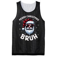 Bruh Christmas Teens Xmas Merry Christmas Santa Mesh Reversible Basketball Jersey Tank