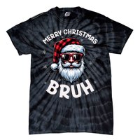 Bruh Christmas Teens Xmas Merry Christmas Santa Tie-Dye T-Shirt