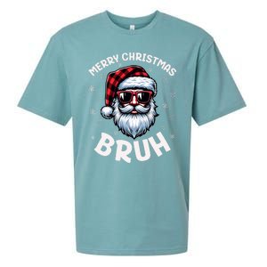 Bruh Christmas Teens Xmas Merry Christmas Santa Sueded Cloud Jersey T-Shirt