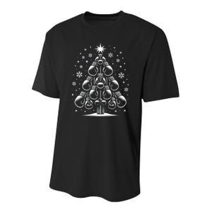 Boxing Christmas Tree For Sports Lovers Player Gift Youth Performance Sprint T-Shirt