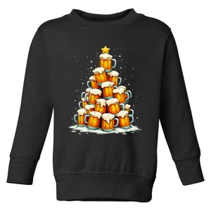 Beer Christmas Tree Beer Toddler Sweatshirt