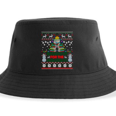 Book Christmas Tree Librarian Booked Up For The Christmas Great Gift Sustainable Bucket Hat